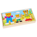 ET3003 Beliebte Bär Familie Kleid Holz Kinder Puzzle Spielzeug